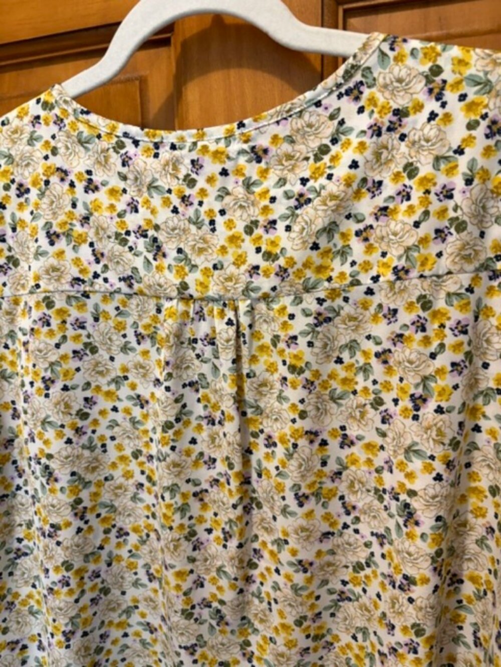 Pleione print tie front blouse - Picture 5 of 6